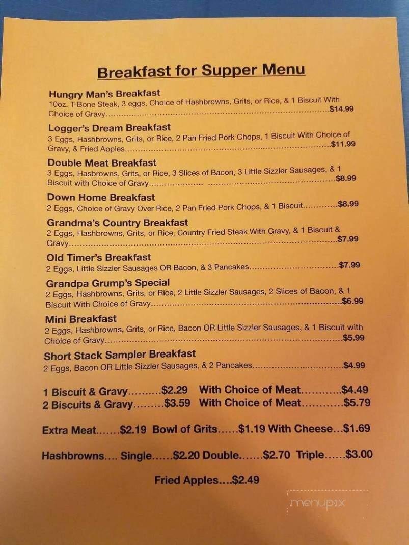 Trudies' Grill - Beaumont, MS menu_pic