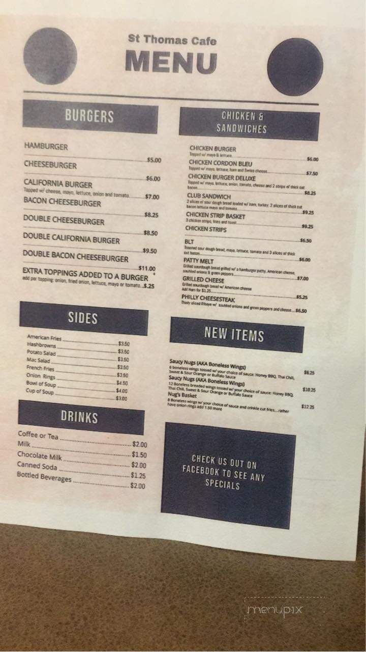St Thomas Cafe - Saint Thomas, ND menu_pic
