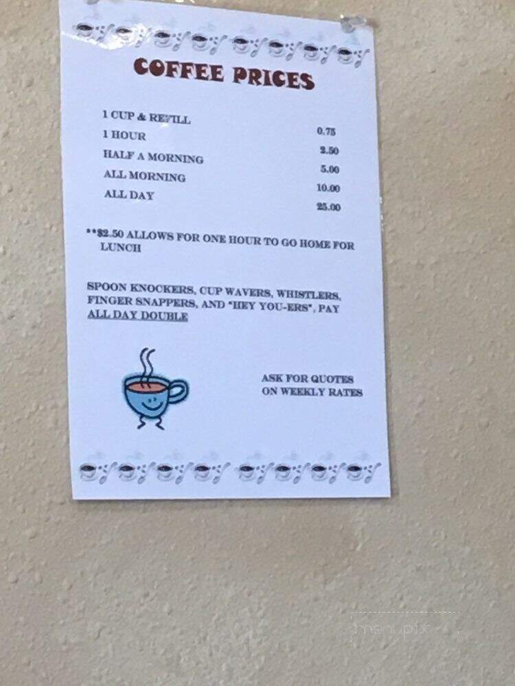 Bakery Cafe - Onida, SD menu_pic