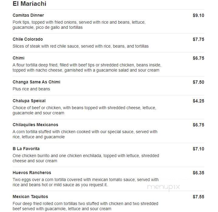 El Mariachi Mexican Restaurant - Anderson, CA