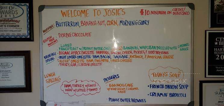 Josie's Corner - Berlin, CT menu_pic