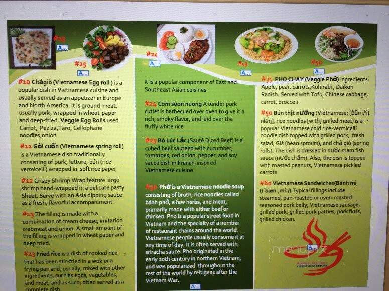Noodlelicious Vietnamese Cuisine - Goshen, IN menu_pic