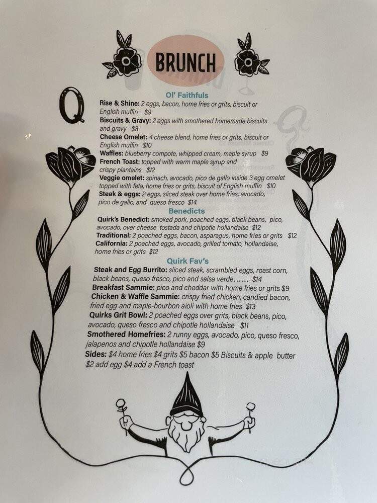 Quirks - Virginia Beach, VA menu_pic