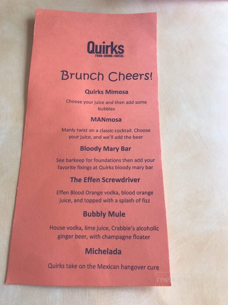 Quirks - Virginia Beach, VA menu_pic