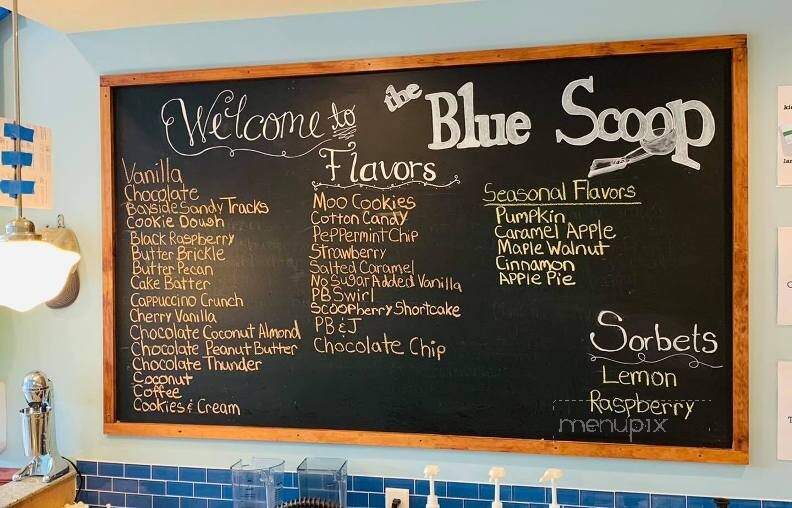 The Blue Scoop - Selbyville, DE menu_pic
