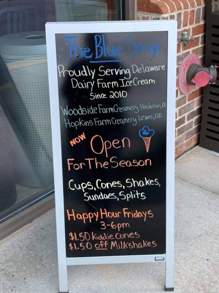 The Blue Scoop - Selbyville, DE menu_pic