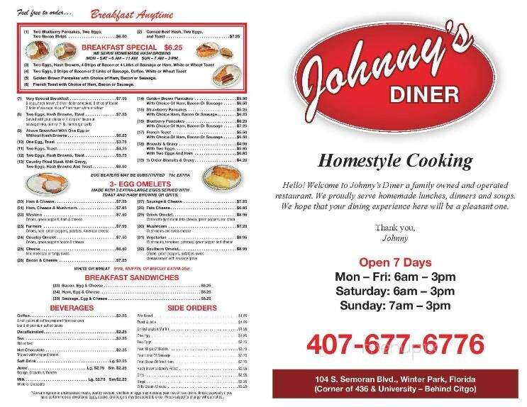 Johnny's Diner - Winter Park, FL