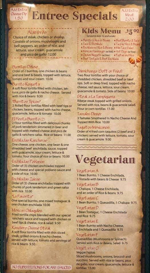 El Sombrerito - East Peoria, IL menu_pic