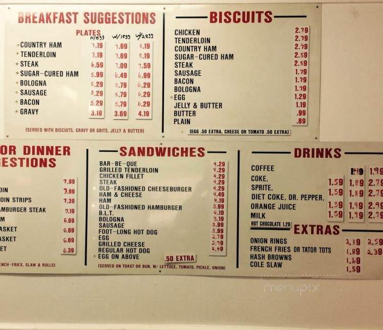 Mr Biscuit - Dalton, GA menu_pic