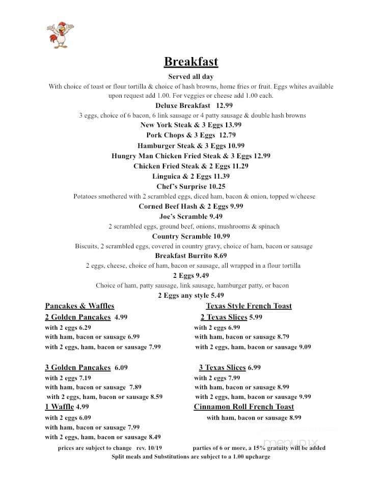 Bridgehead Cafe - Antioch, CA menu_pic