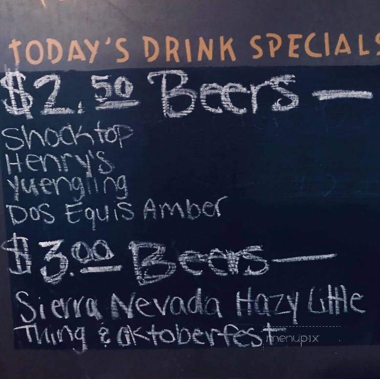 Charlie's Pub - Fayetteville, WV menu_pic