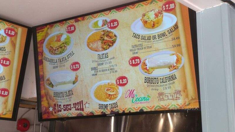 Mi Cocina - Woodbury, TN menu_pic