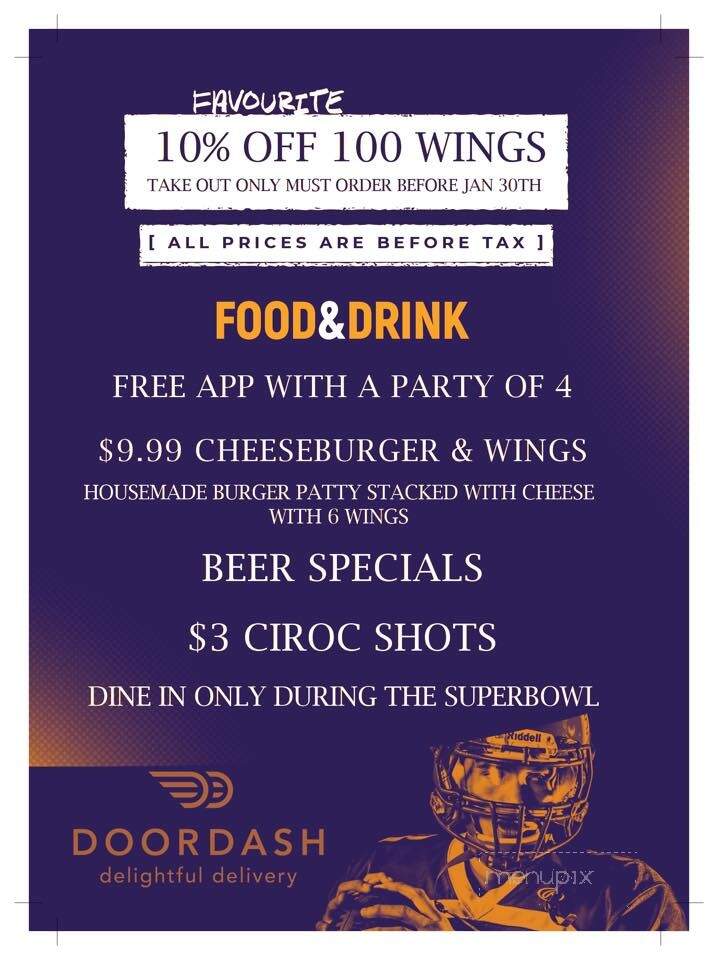 City Of Legends Sports Bar & Grill - Spindale, NC menu_pic