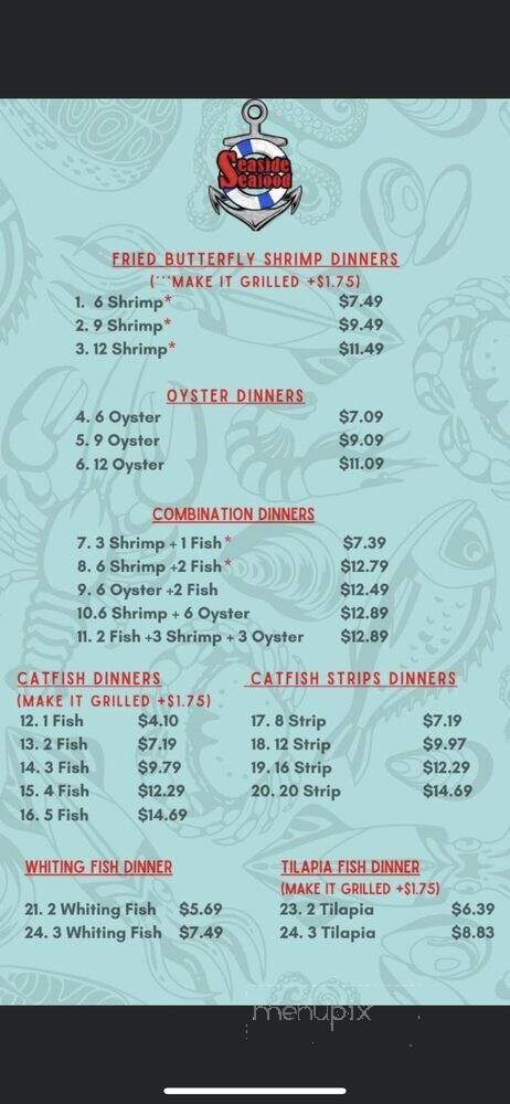 Seaside Seafood - Port Arthur, TX menu_pic