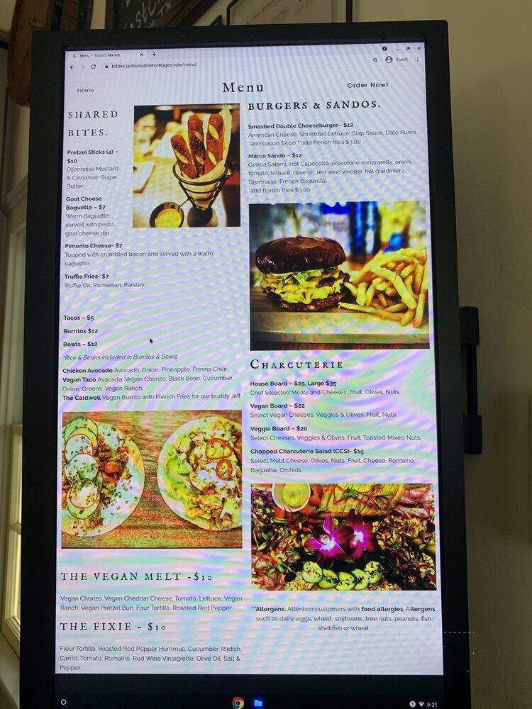 Tobin's Market - Charleston, SC menu_pic