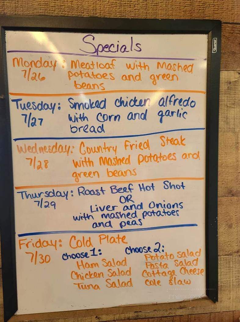 Eight Ball Pool Hall - Manchester, OH menu_pic