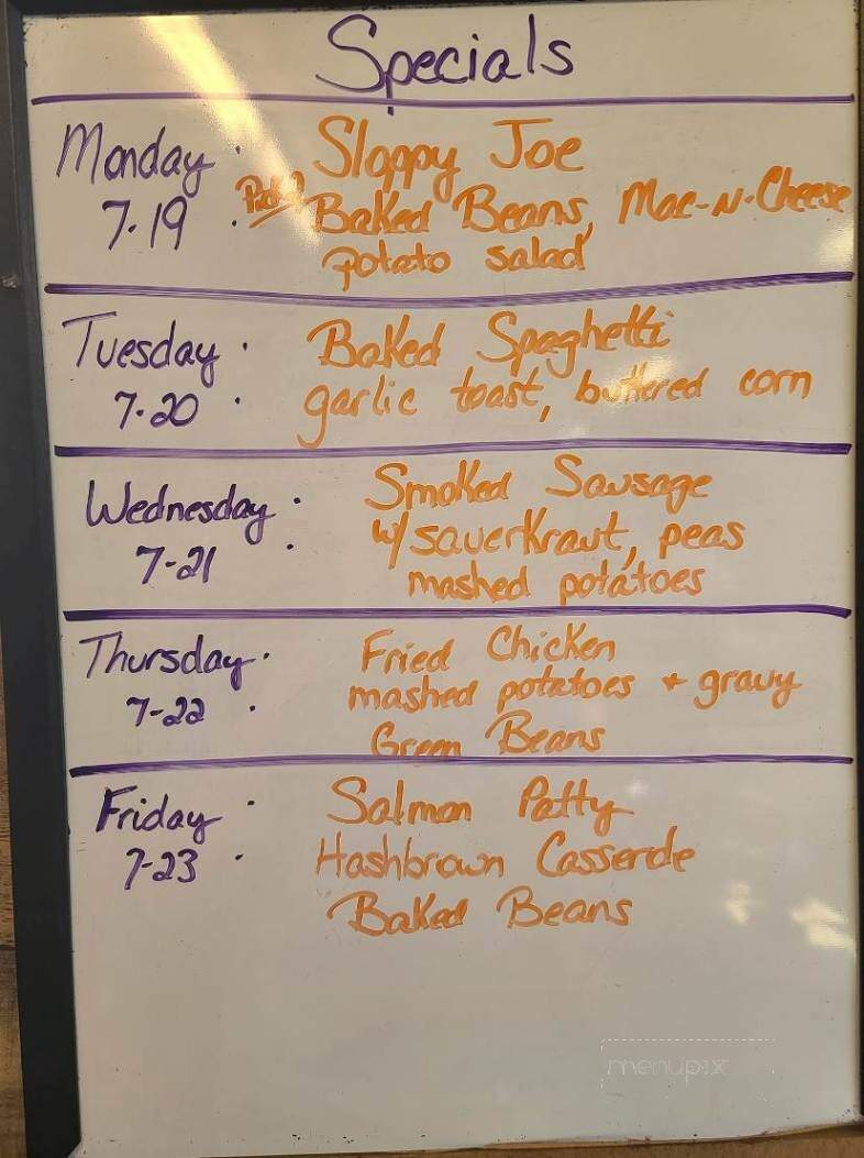 Eight Ball Pool Hall - Manchester, OH menu_pic