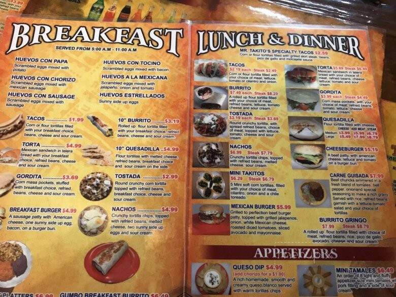Mr. Takito - Alvin, TX menu_pic