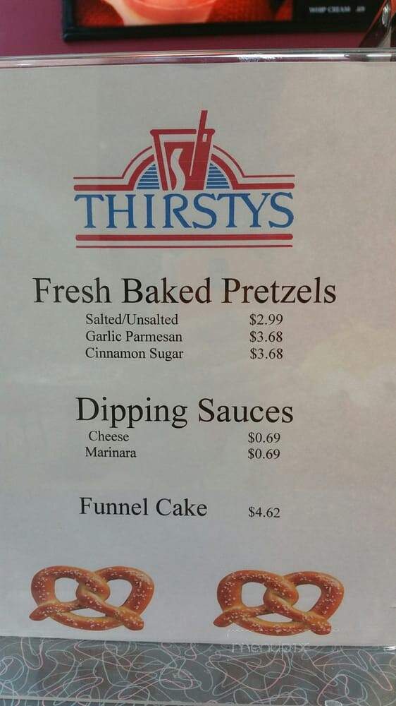 Thirsty's - Houston, TX menu_pic