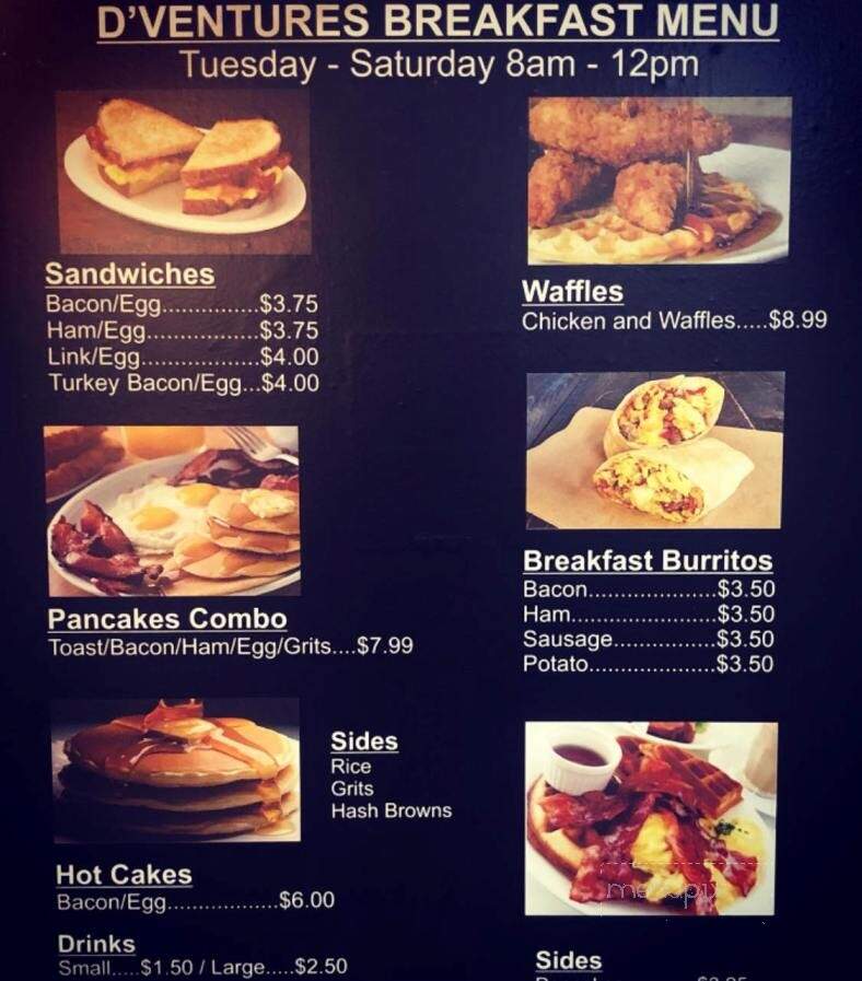 D Ventures - Dallas, TX menu_pic