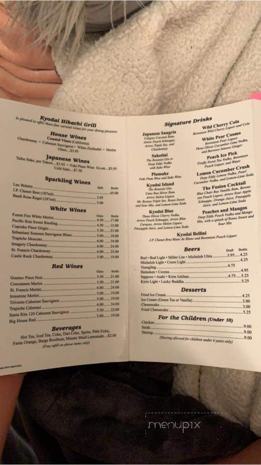 Kyodai Sushi Rock Japan Stkhse - Orange Park, FL menu_pic