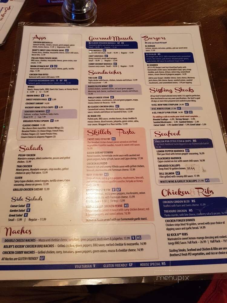Brothers Two Restaurant - Saskatoon, SK menu_pic