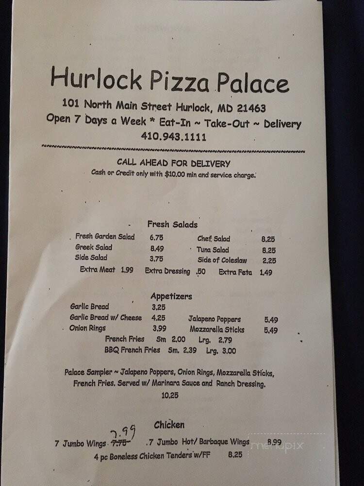 Hurlock Pizza Palace - Hurlock, MD