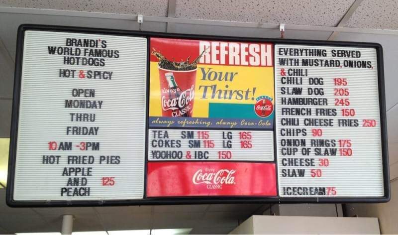 Brandy's World Famous Hot Dogs - Marietta, GA menu_pic