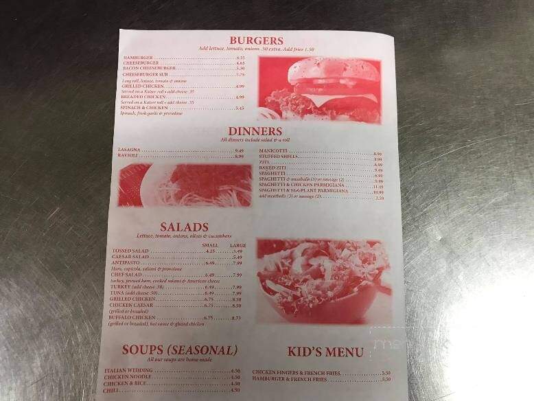 Mannino's Pizza Palace - Elmer, NJ menu_pic