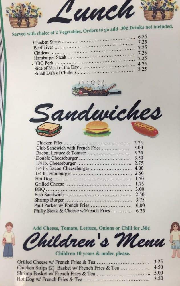 Helen's Kitchen - Jacksonville, NC menu_pic