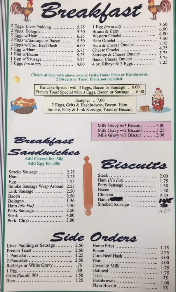 Helen's Kitchen - Jacksonville, NC menu_pic