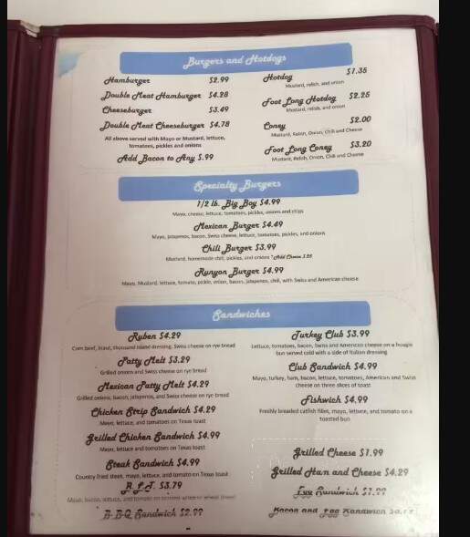 Jimbo's - Gore, OK menu_pic
