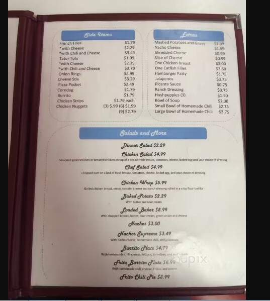 Jimbo's - Gore, OK menu_pic