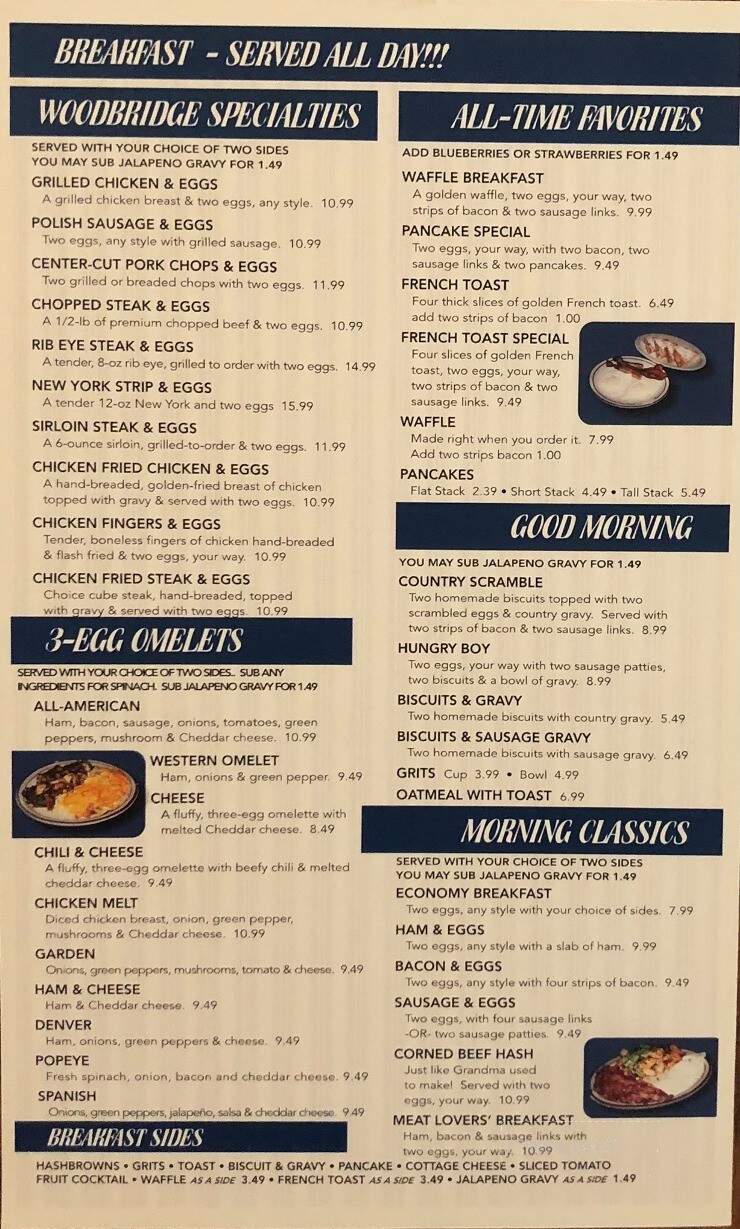Woodbridge Restaurant - Oklahoma City, OK menu_pic