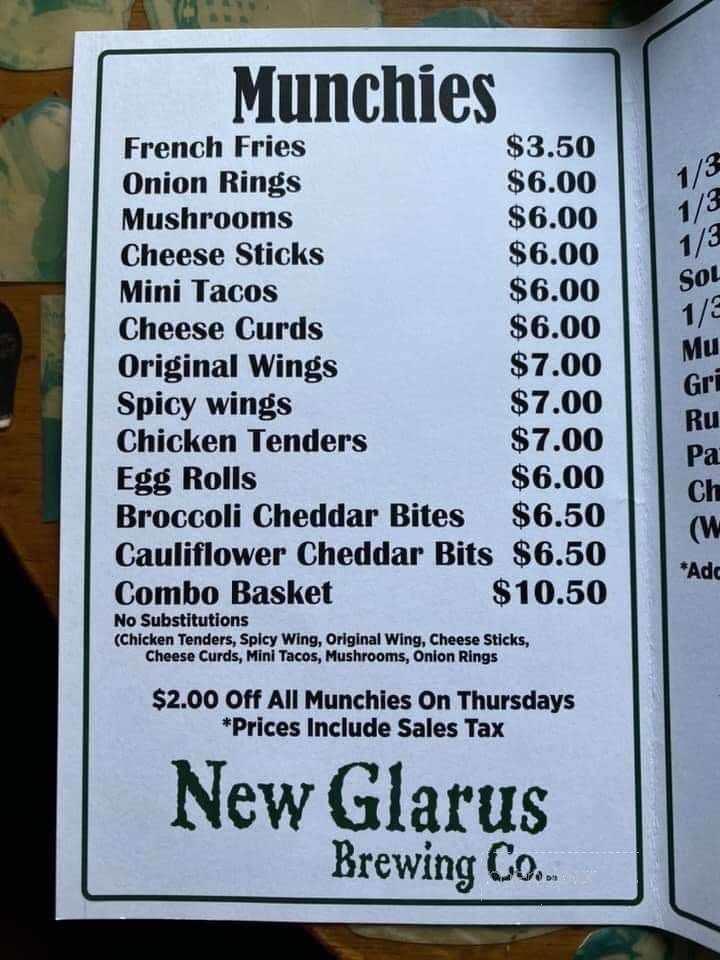 A Nickel's Worth Bar & Grill - Washburn, WI menu_pic