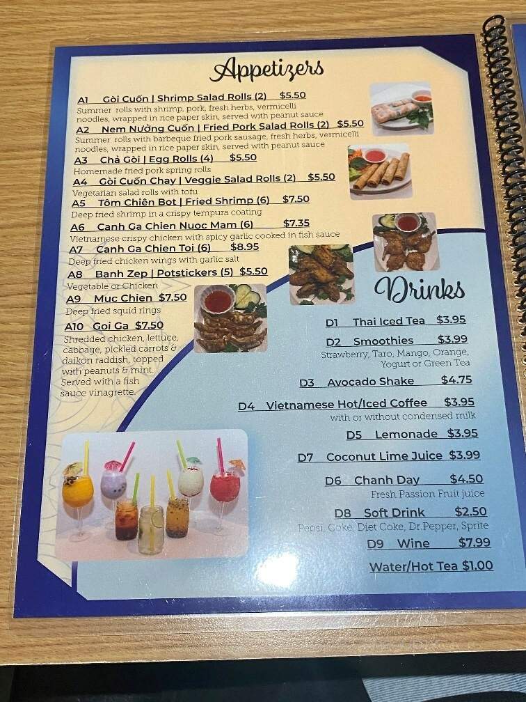 Pho Trang - Longview, WA menu_pic