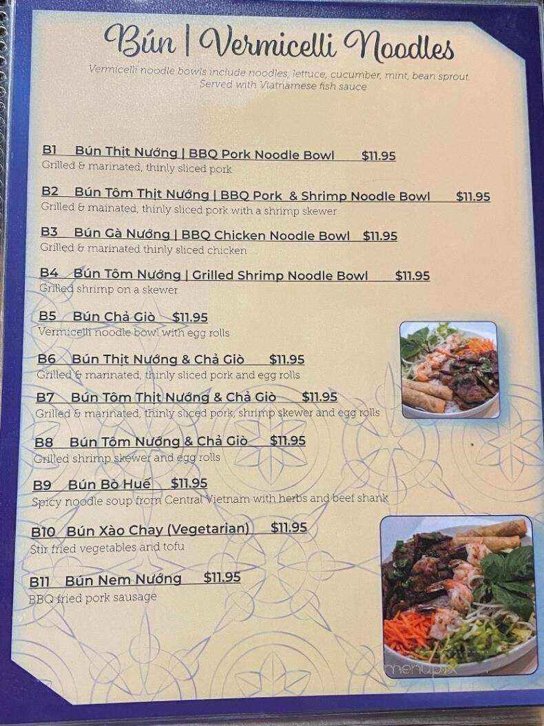 Pho Trang - Longview, WA menu_pic