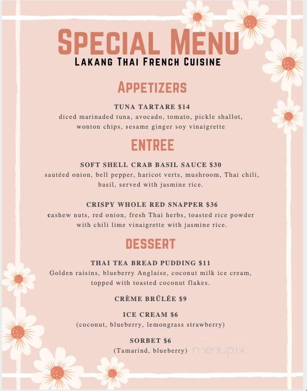 La Kang Thai French Cuisine - Easton, PA