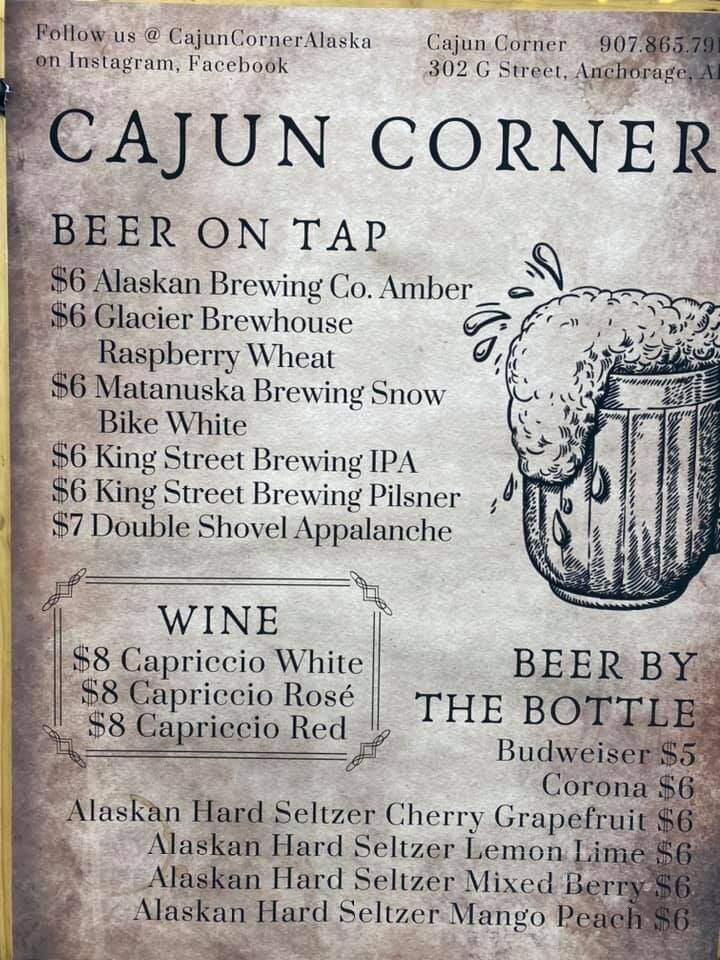 Cajun Corner - Anchorage, AK menu_pic