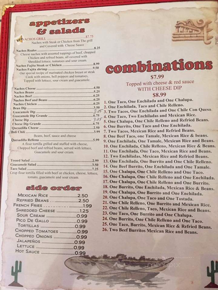 El Camino Real - Canton, IL menu_pic