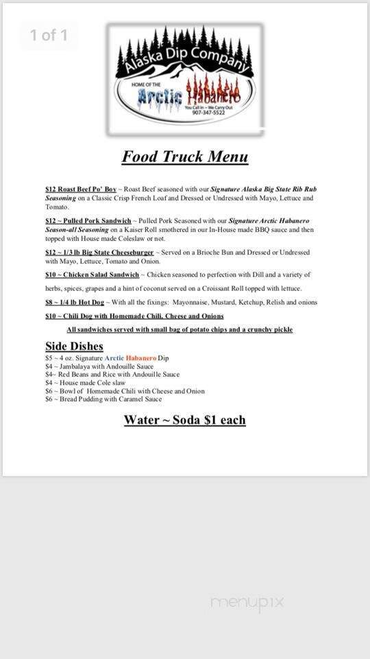 Midnight Mine - Fairbanks, AK menu_pic