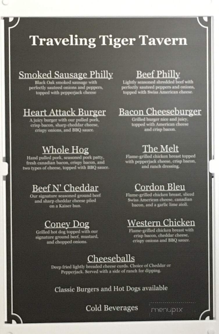 Tiger Tavern - Osmond, NE menu_pic
