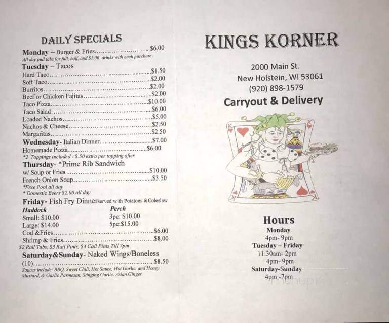 Kings Corner - New Holstein, WI