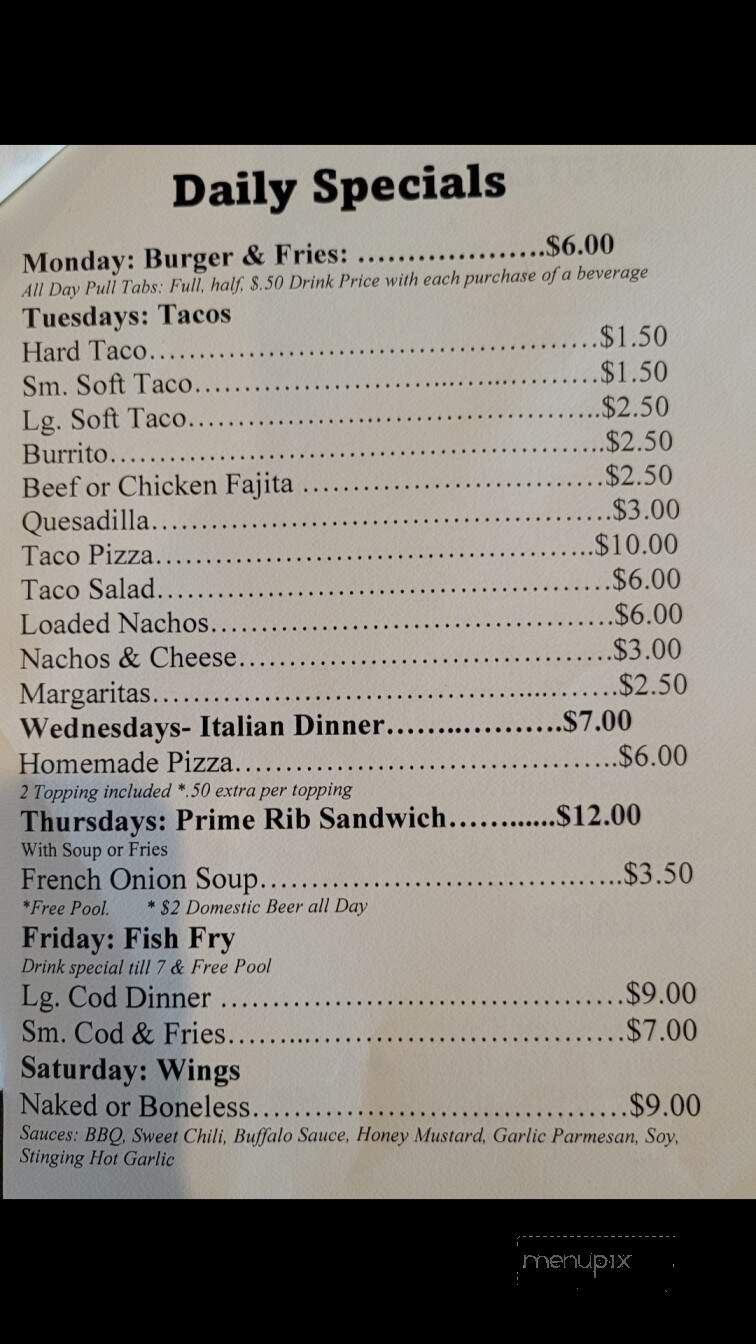 Kings Corner - New Holstein, WI menu_pic