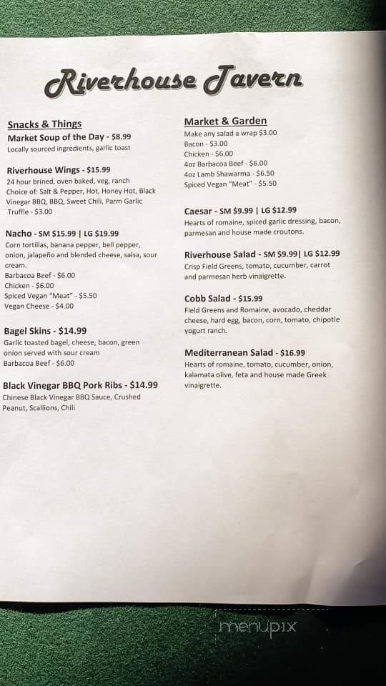 Kicking Horse River House Cafe - Golden, BC menu_pic