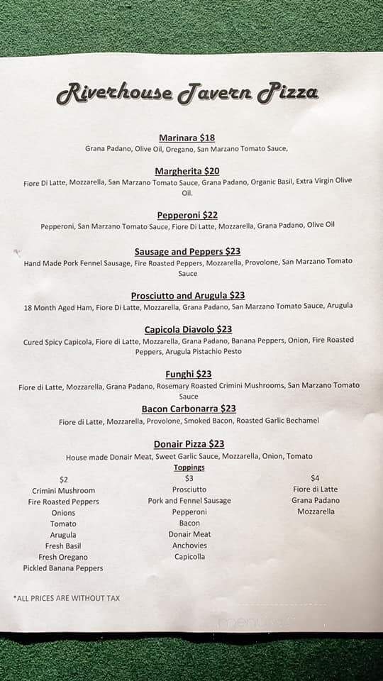 Kicking Horse River House Cafe - Golden, BC menu_pic