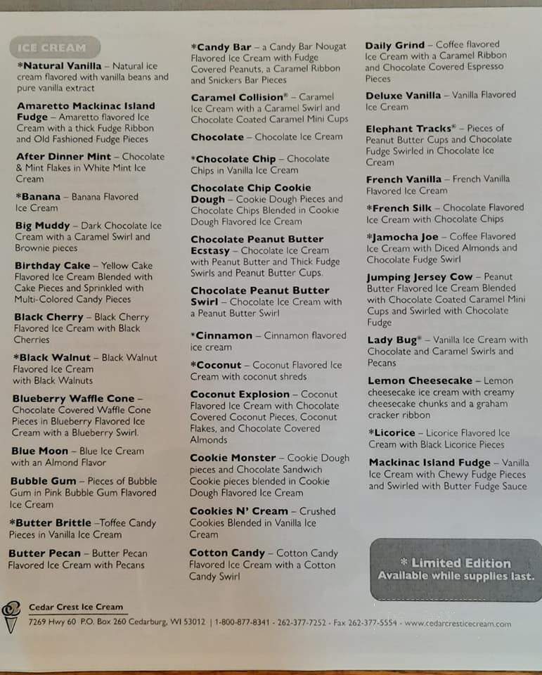 Medina Cafe - Medina, ND menu_pic