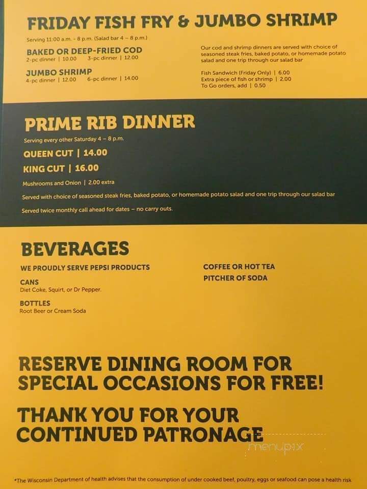 Opera House Bar & Grill - New Lisbon, WI menu_pic