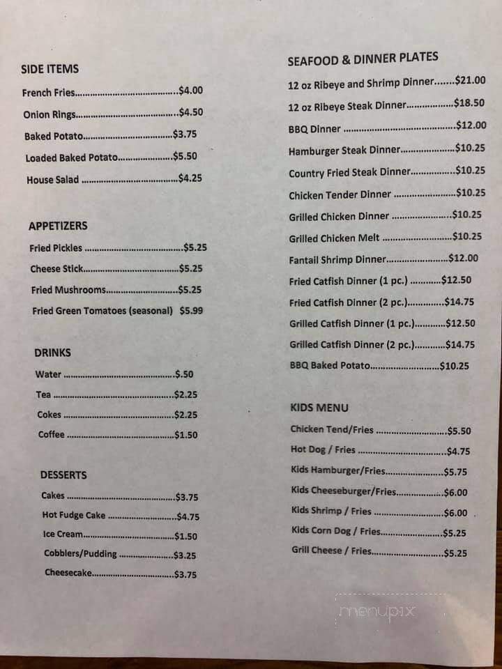 Yellow Jacket - Dora, AL menu_pic