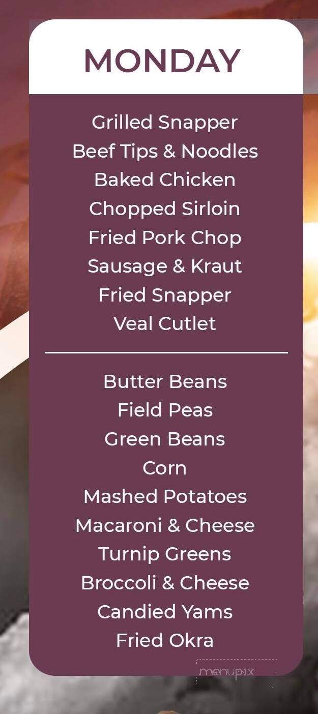 Sarris Restaurant - Birmingham, AL menu_pic